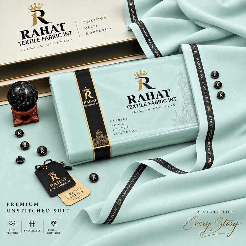 REHMANIA BOSKI AQUA COLOR - Rahat Textile Fabric International
