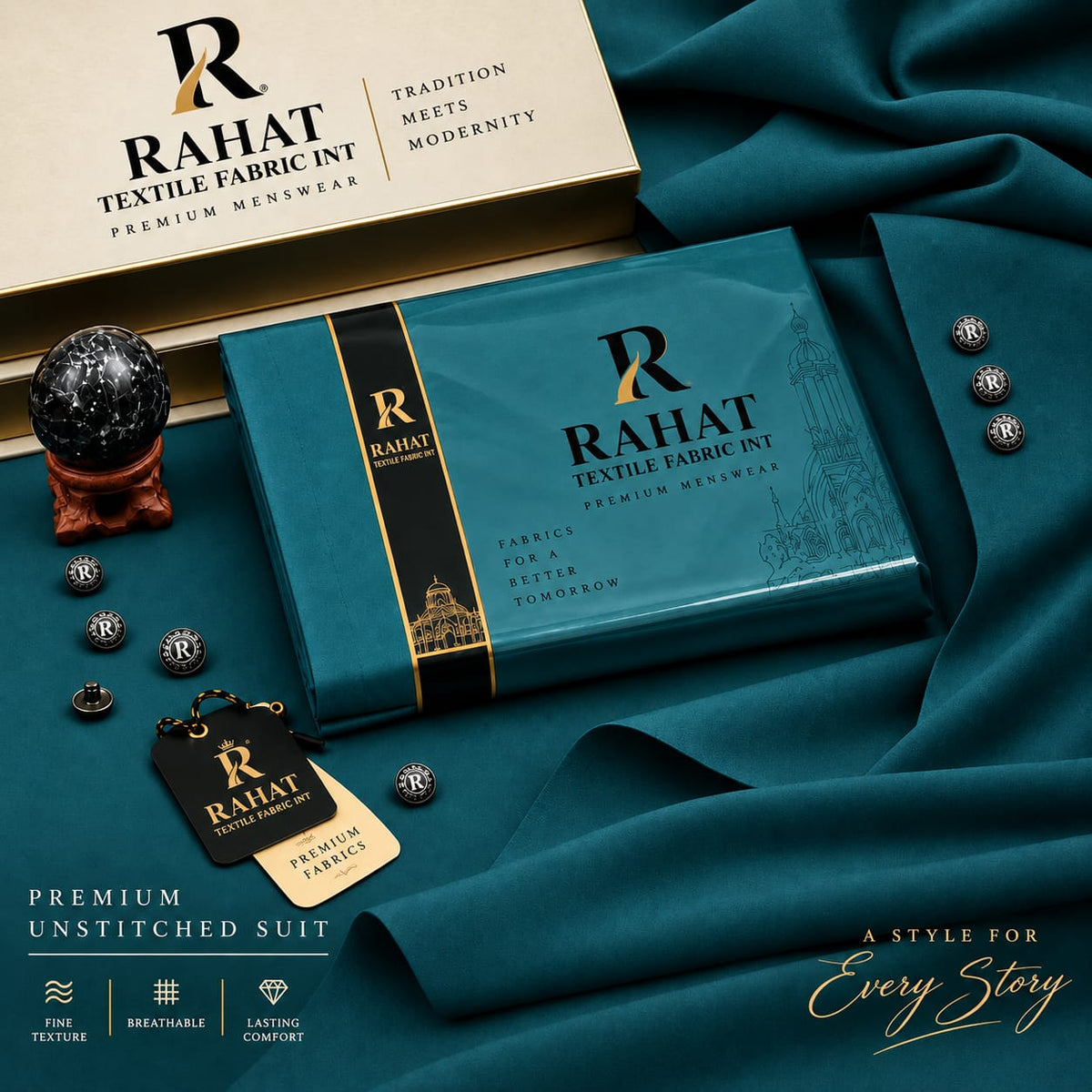REHMANIA BOSKI ZINC COLOR - Rahat Textile Fabric International