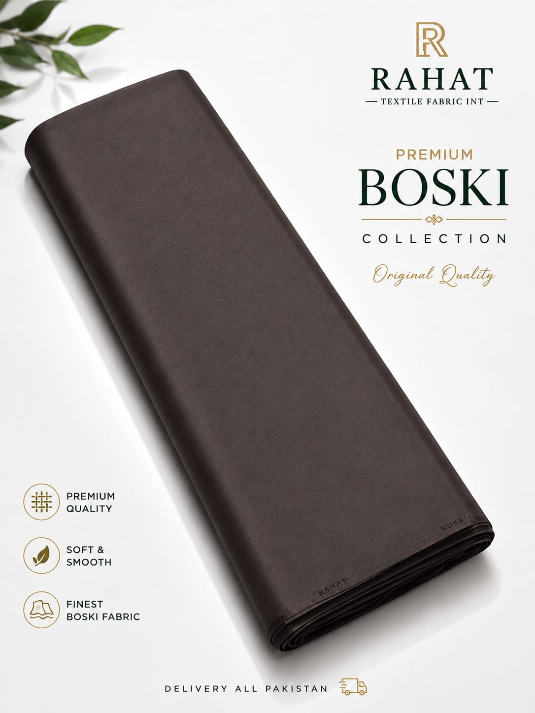 Rahat Imperial Boski - Aqua Blue - Dark Chocolate