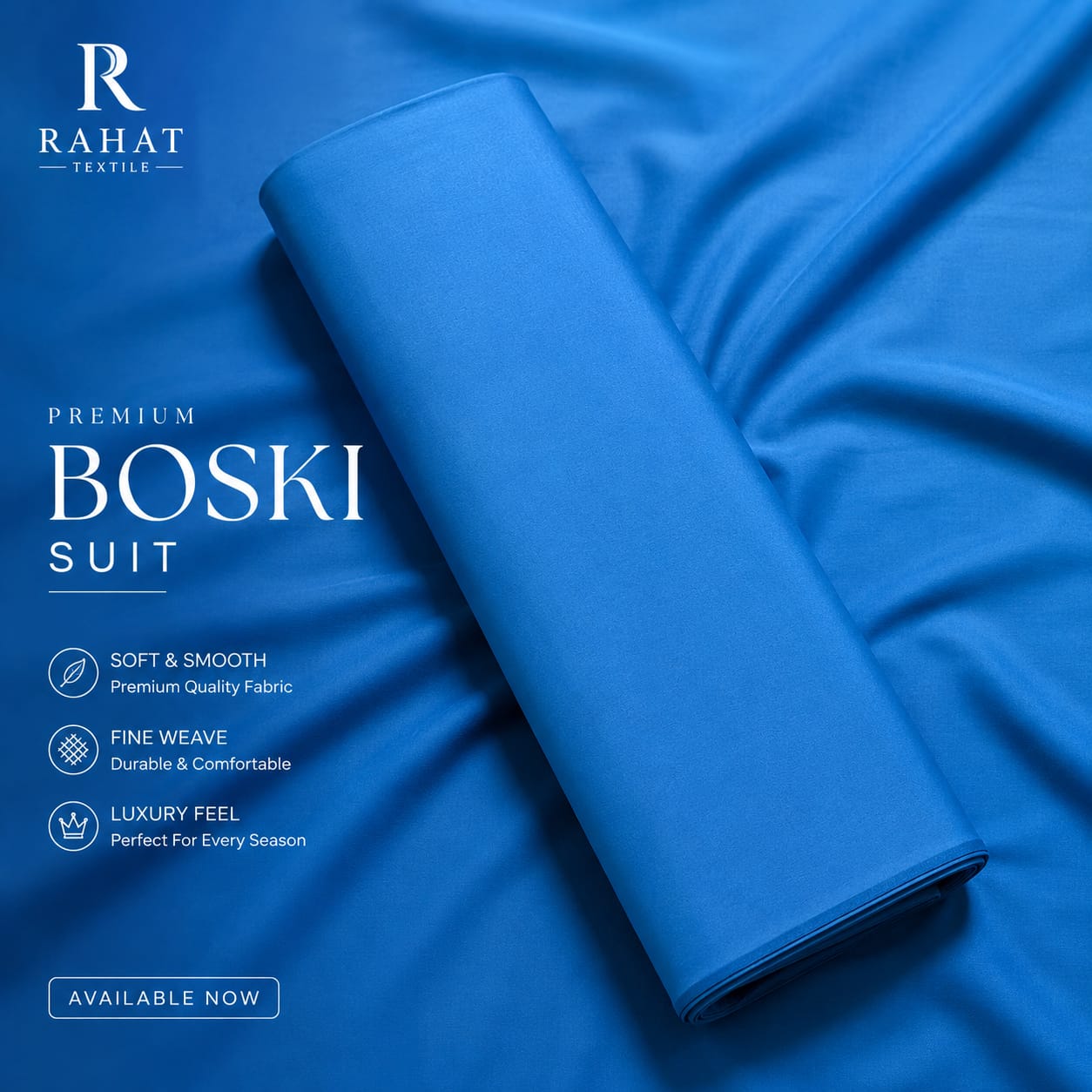 Rahat Imperial Boski - Aqua Blue - Royal Blue