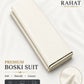 Rahat Imperial Boski - Aqua Blue - Ivory Cream
