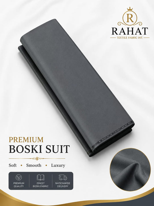 Rahat Imperial Boski - Aqua Blue - Charcoal Grey