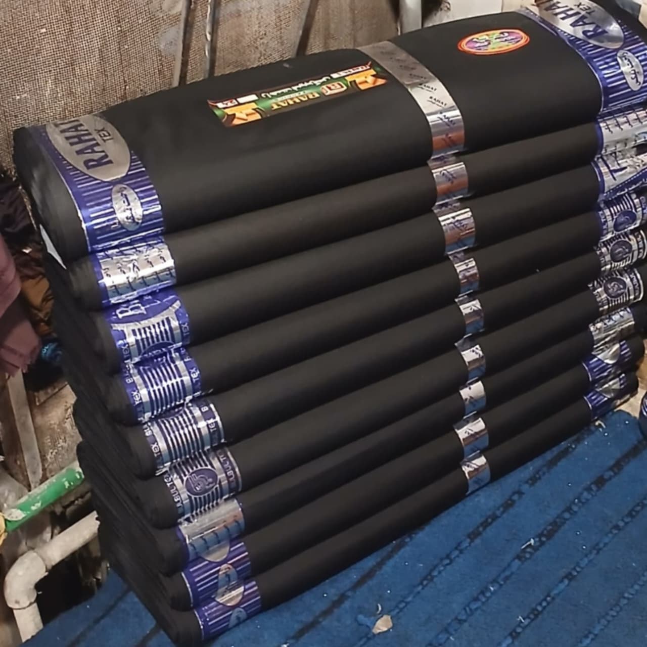 Bulbul Resham Black Color - Rahat Textile Fabric International
