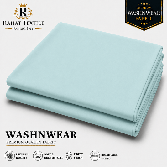 Pure Sooti WashnWear + Ice Blue - Rahat Textile Fabric International