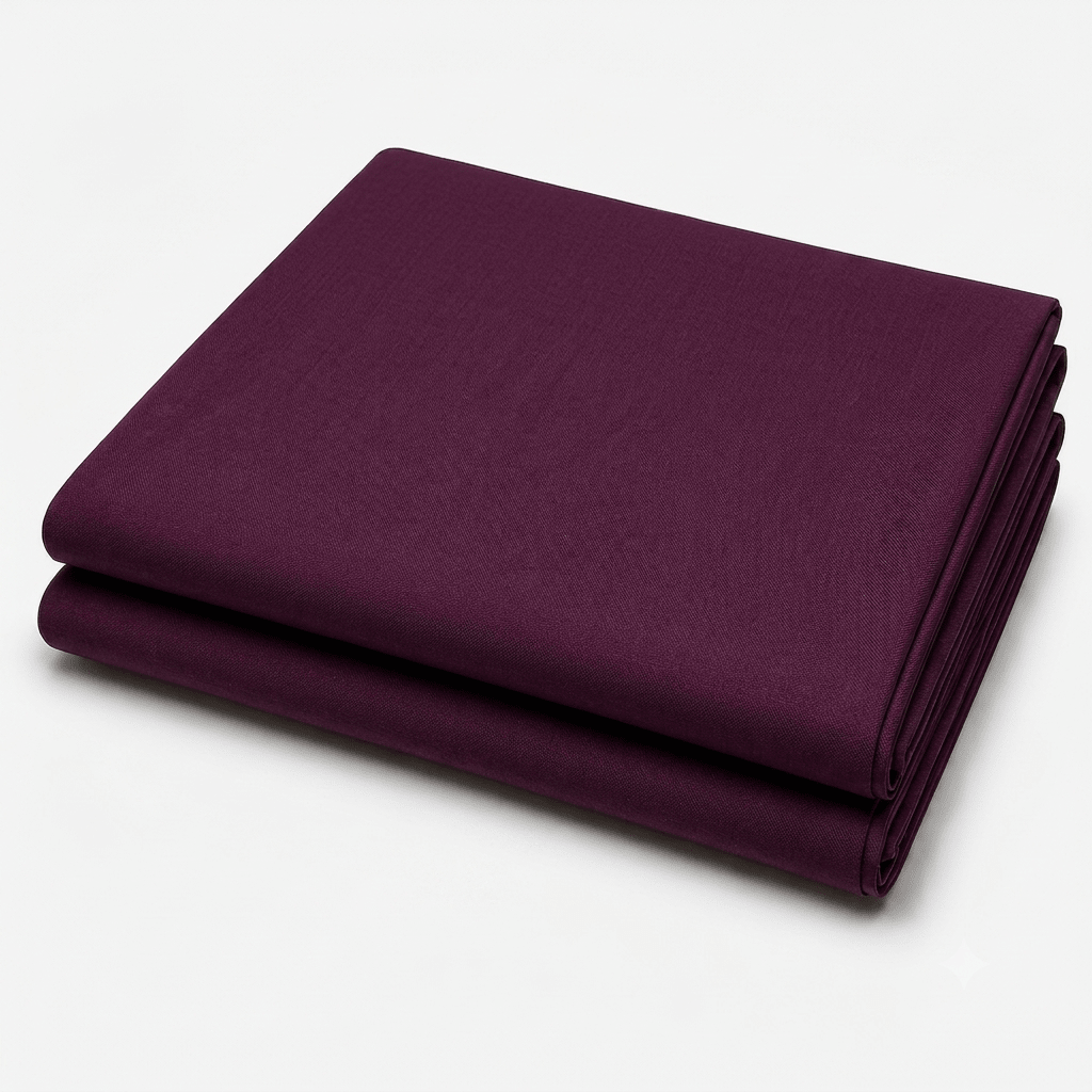 Pure Sooti WashnWear + Mahroon color - Rahat Textile Fabric International