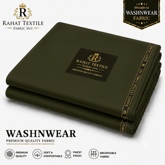 Pure Sooti WashnWear + Mehndi COLOR - Rahat Textile Fabric International