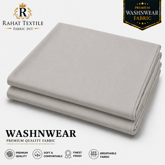 Pure Sooti WashnWear + Silver Grey - Rahat Textile Fabric International