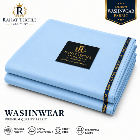 Pure Sooti WashnWear + SKY COLOR - Rahat Textile Fabric International