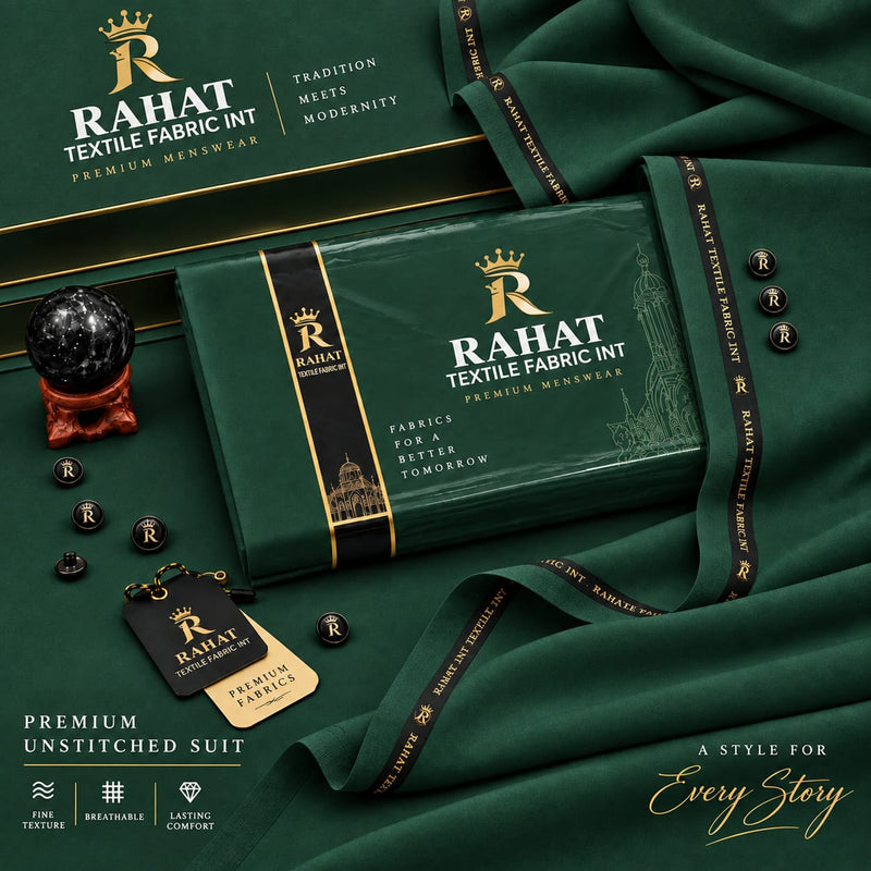REHMANIA BOSKI MONSTER GREEN - Rahat Textile Fabric International